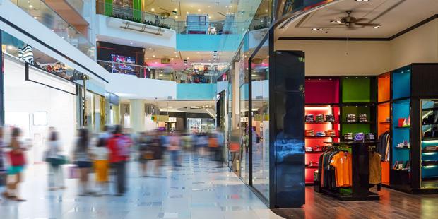 inside shopping centre
