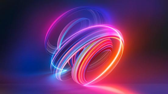 3d render, colorful background with abstract shape glowing in ultraviolet spectrum, curvy neon lines. (1).jpg