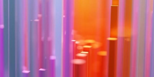 3d illustration of design colorful abstract digital sound wave - 840 x 420