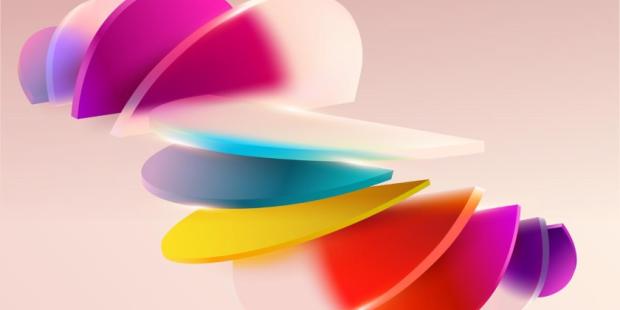 Colorful circles and sectors