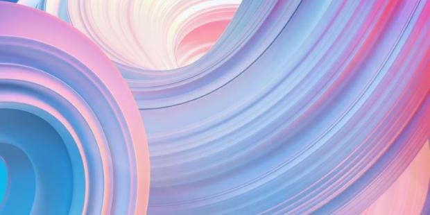 Abstract white wave background - 840 x 420