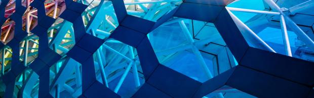 abstract hexagonal wall