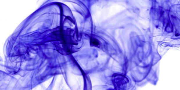 purple paint diluted in water