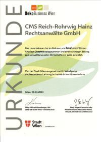 Ökobusiness Auszeichnung Wien 2023