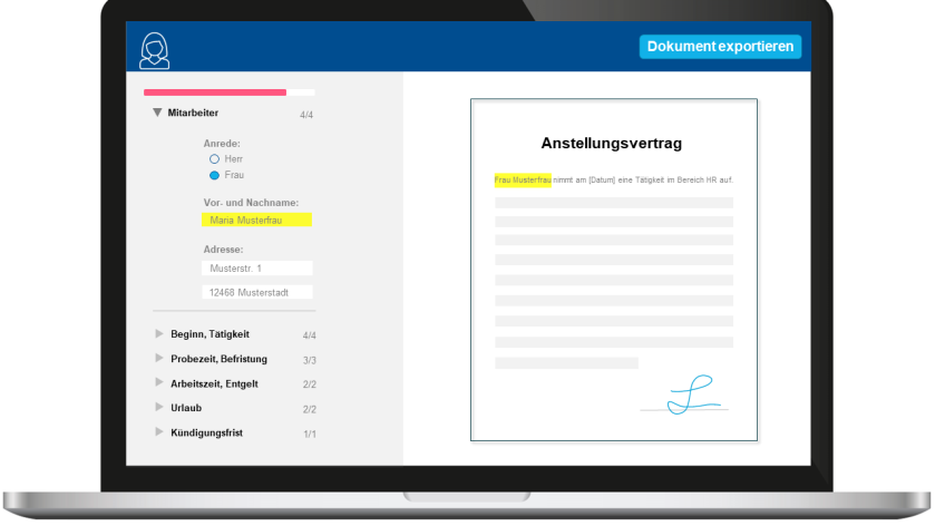 HR Dokumentenautomatisierung