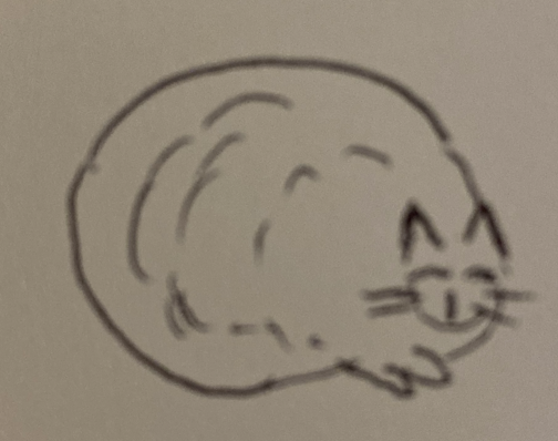 Simple sketch of a cat for a patent claim interpretation article