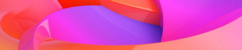 Abstract shapes in pink and orange
