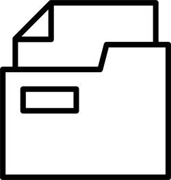  Pictogram of a document folder