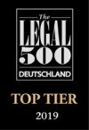 Legal500 Deutschland Top Tier 2019