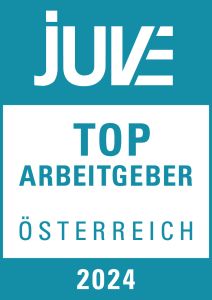 JUVE Badge "Top Arbeitsgeber 2024"
